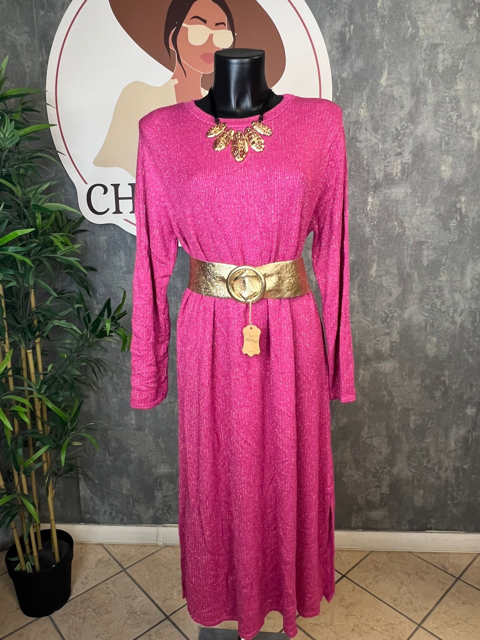 Vestito lungo in maglia Chimama Store