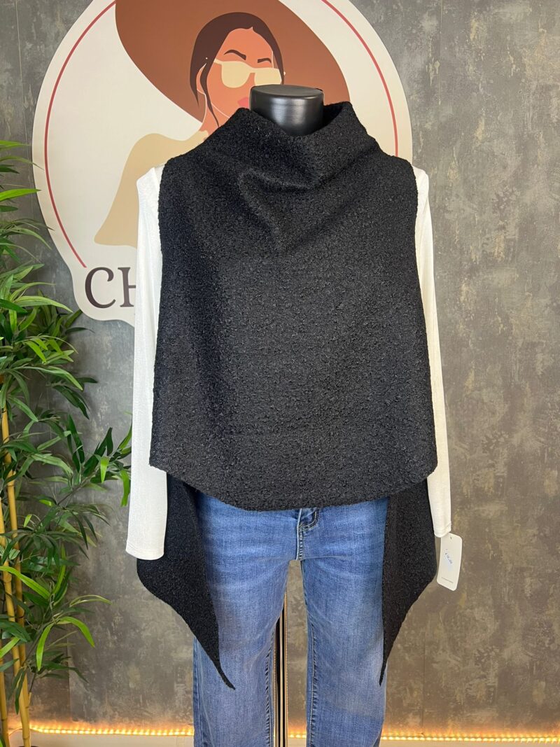Poncho misto lana
