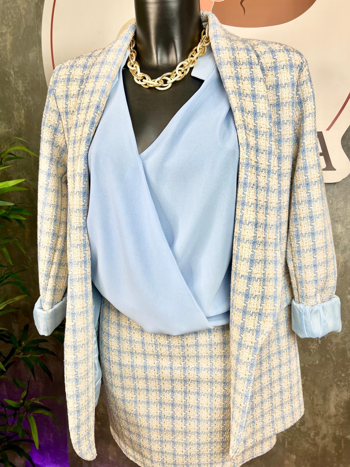 gonna a quadri donna